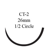 Nonabsorbable Suture with Needle Prolene™ Polypropylene CT-2 1/2 Circle Taper Point Needle Size 0 Monofilament - BeHope