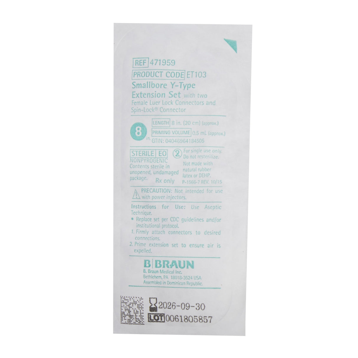 IV Extension Set Y-Type Peripheral with Clamps - BeHope