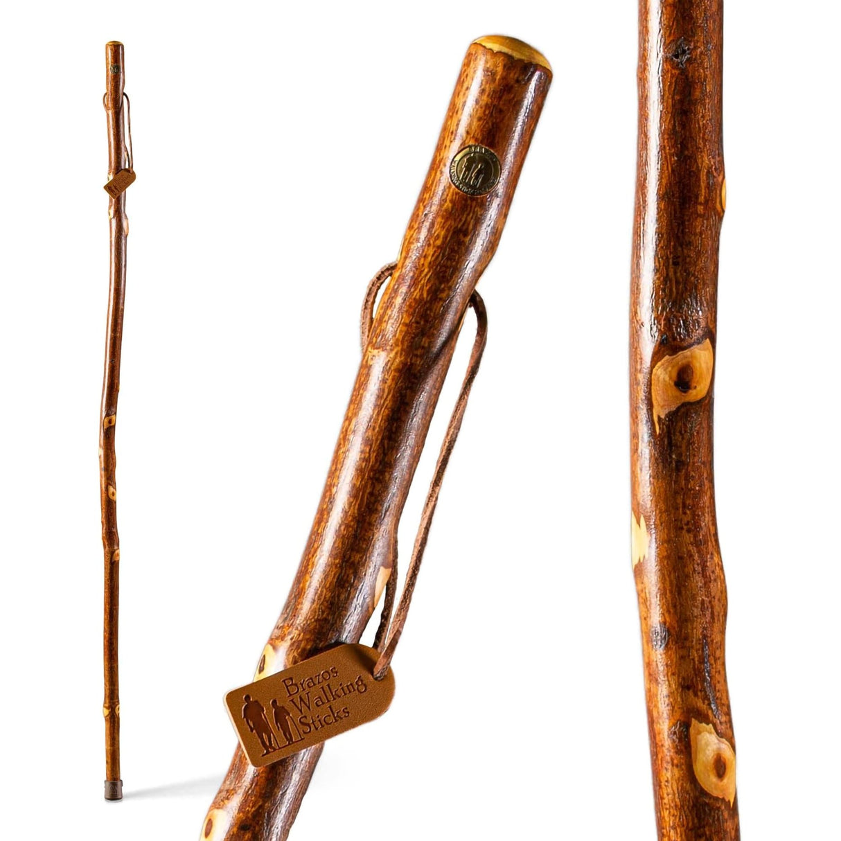 Walking Stick Brazos™ Free Form Wood 48 Inch Height Hawthorn - BeHope