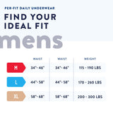 Male Adult Absorbent Underwear Prevail Per-Fit Pull On with Tear Away Seams Medium Disposable Moderate Absorbency