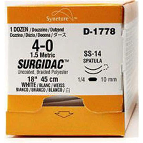 Nonabsorbable Suture With Needle Surgidac™ Polyester Spatula Needle - BeHope