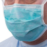 Surgical Mask Cardinal Health™ Anti-fog Foam ASTM Level 3 Tie Closure One Size Fits Most - BeHope