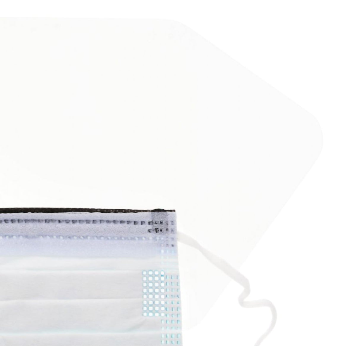 Procedure Mask with Eye Shield Cardinal Health™ Anti-fog Foam ASTM Level 3 Earloops One Size Fits Most - BeHope