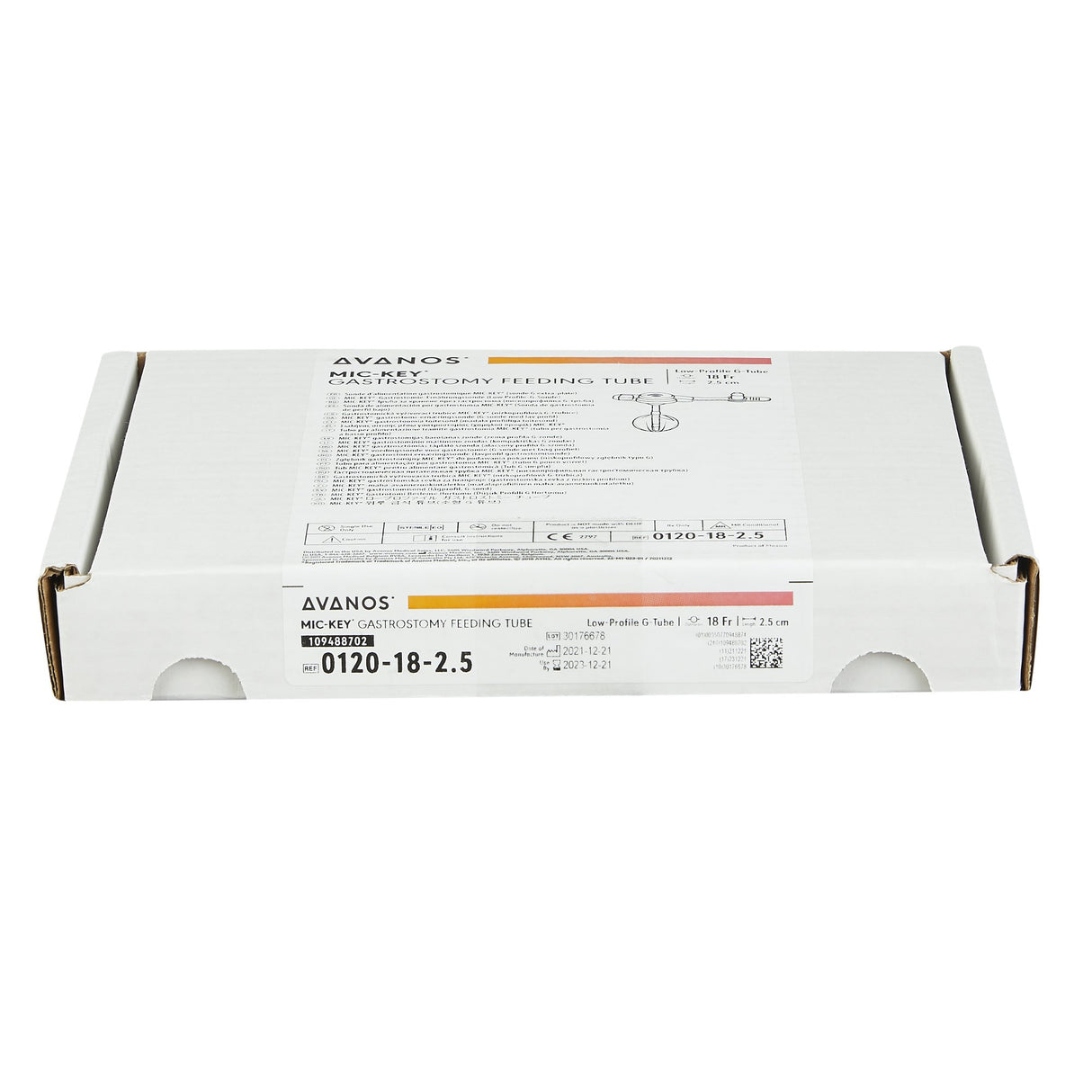 Low Profile Gastrostomy Tube Kit MIC-Key® 18 Fr. 2.5 cm Tube Silicone Sterile - BeHope