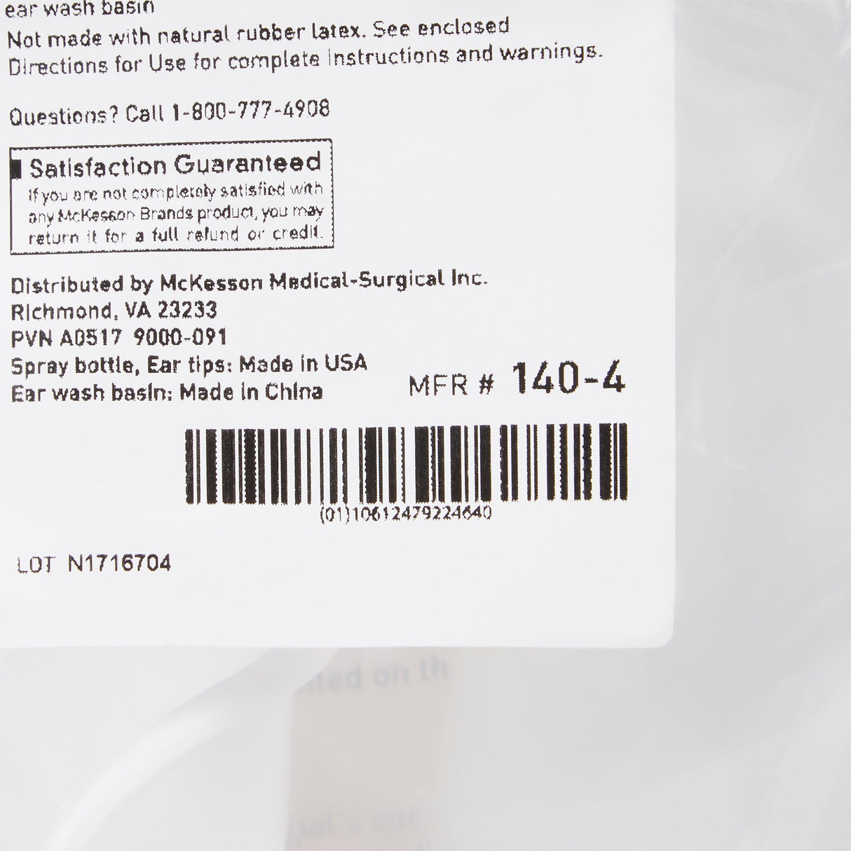 Ear Wash System McKesson Disposable Tip Blue / White - BeHope