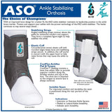Ankle Support ASO® Large Lace-Up / Hook and Loop Strap Closure Foot - BeHope
