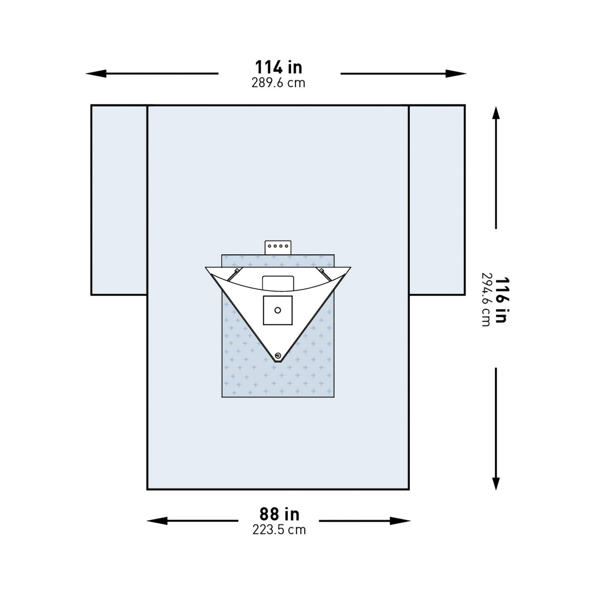 Orthopedic Drape McKesson Heavy-Duty Knee Arthroscopy Drape 114 W X 88 W X 116 L Inch Sterile - BeHope