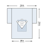Orthopedic Drape McKesson Heavy-Duty Knee Arthroscopy Drape 114 W X 88 W X 116 L Inch Sterile - BeHope