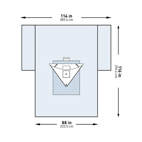 Orthopedic Drape McKesson Heavy-Duty Knee Arthroscopy Drape 114 W X 88 W X 116 L Inch Sterile - BeHope