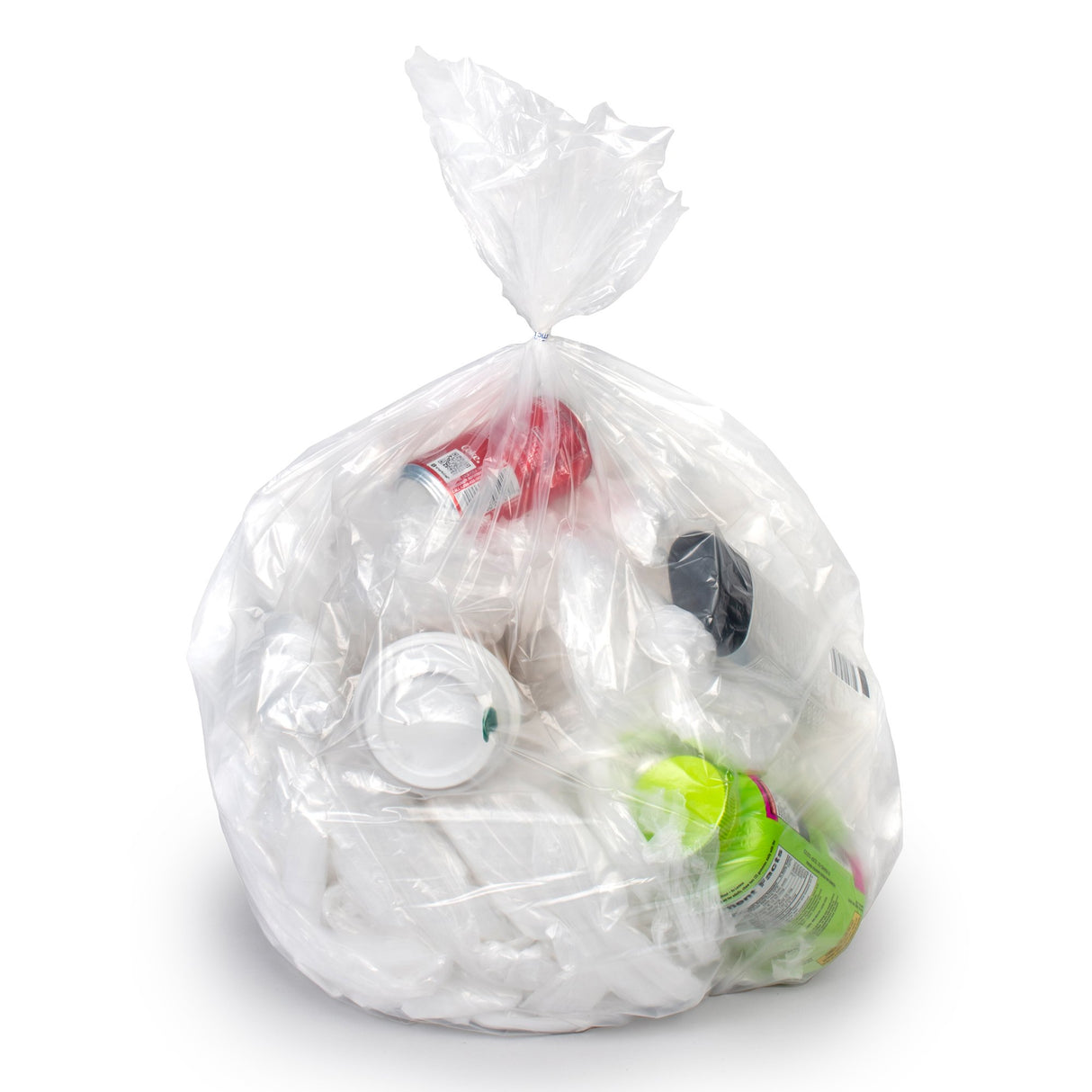 Trash Bag Colonial Bag 60 gal. Clear LLDPE 1.8 mil 38 X 58 Inch X-Seal Bottom Flat Pack