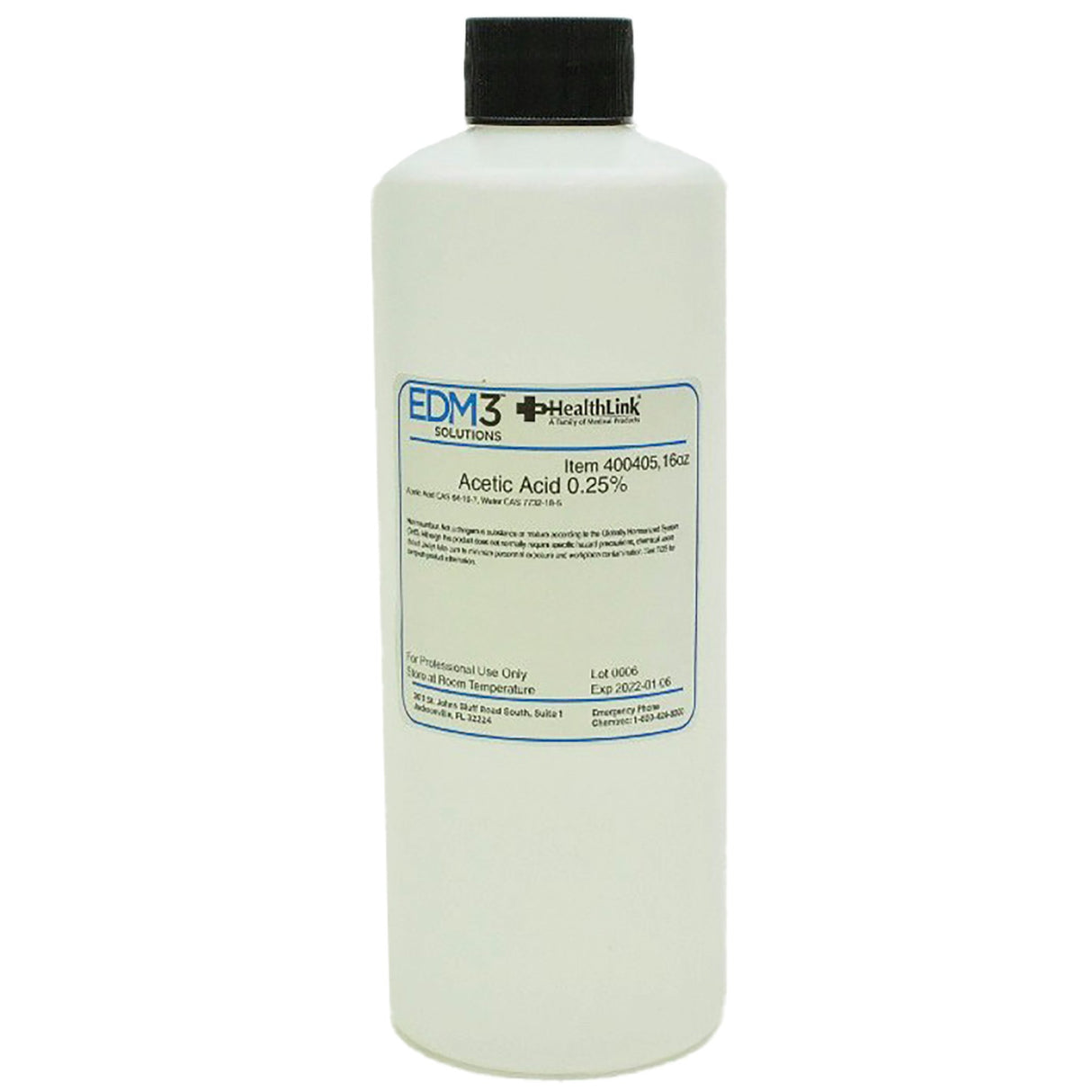 Chemistry Reagent Acetic Acid ACS Grade 0.25% 16 oz. - BeHope