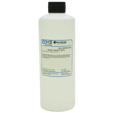 Chemistry Reagent Acetic Acid ACS Grade 0.25% 16 oz. - BeHope