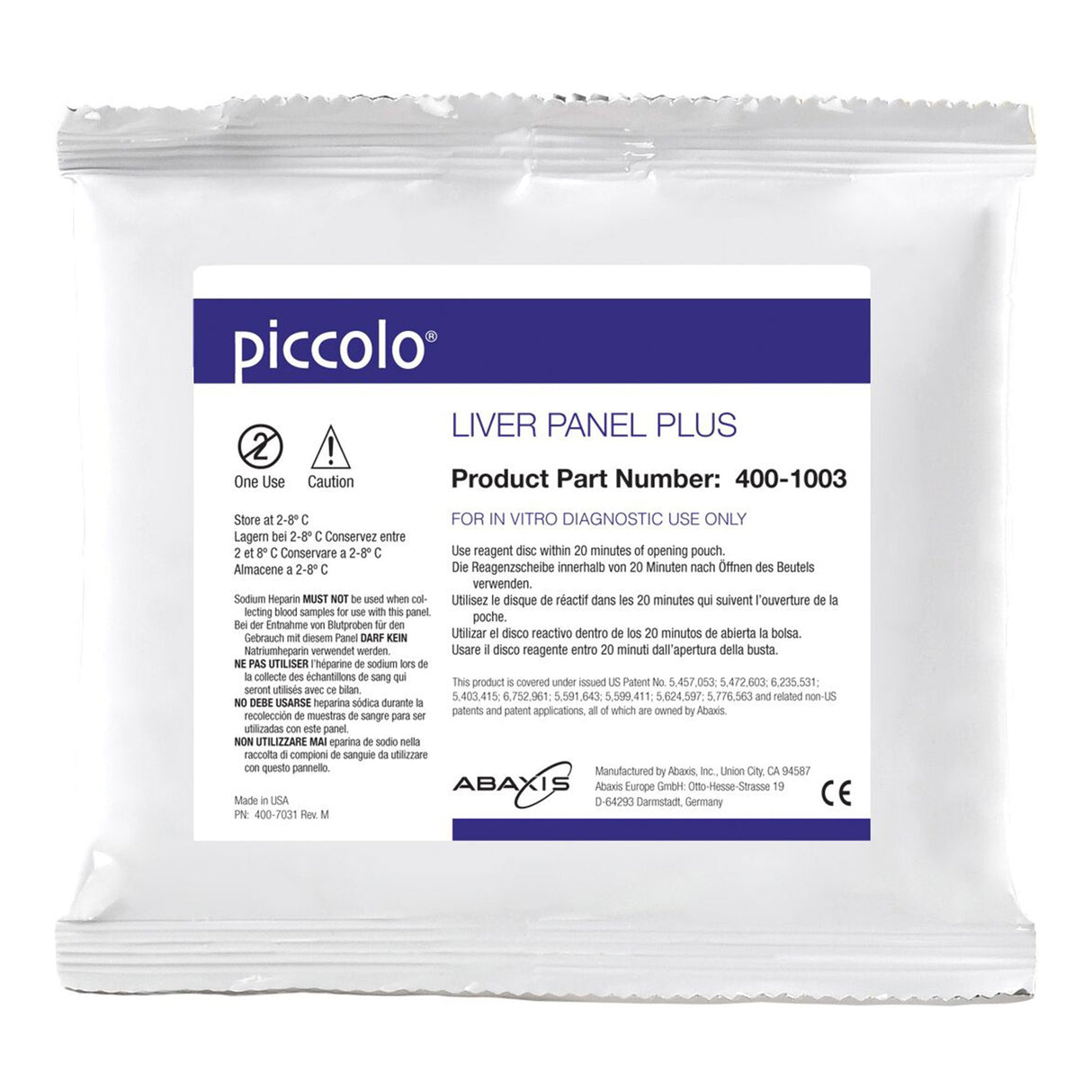 General Chemistry Reagent Piccolo® ALB, ALP, ALT, AMY, AST, GGT, TBIL, TP CLIA Waived Sample Dependent For Piccolo Blood Chemistry Analyzer / Piccolo Xpress Chemistry Analyzer - BeHope