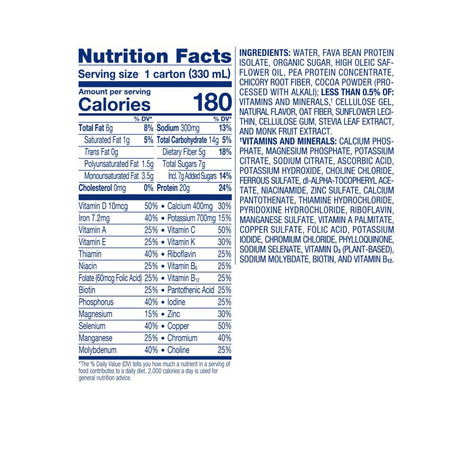 Oral Supplement Ensure® Plant Based Protein Nutrition Shake Chocolate Flavor Liquid 11 oz. Carton - BeHope