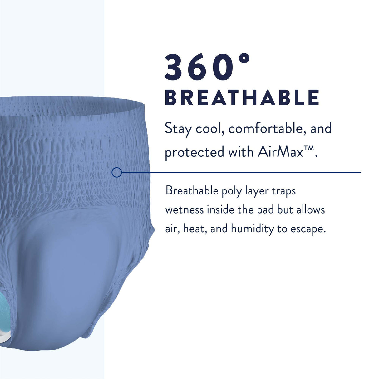 Male Adult Absorbent Underwear Prevail Per-Fit Pull On with Tear Away Seams X-Large Disposable Moderate Absorbency