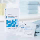 Skin Closure Strip McKesson 1/8 X 3 Inch Nonwoven Material Reinforced Strip White - BeHope