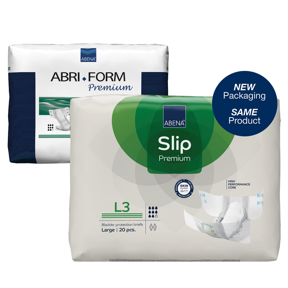 Unisex Adult Incontinence Brief Abena® Slip Premium L3 Large Disposable Heavy Absorbency - BeHope