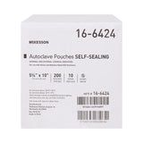 Sterilization Pouch McKesson Ethylene Oxide (EO) Gas / Steam 5-1/4 X 10 Inch Transparent Blue / White Self Seal Paper / Film - BeHope