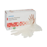 Exam Glove McKesson Medium NonSterile Vinyl Standard Cuff Length Smooth Clear Not Rated - BeHope