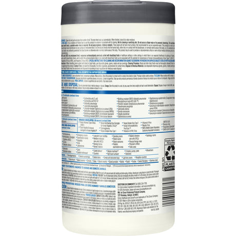Surface Disinfectant Cleaner Clorox Healthcare® VersaSure™ Premoistened Quaternary Based Manual Pull Wipe 85 Count Canister Scented NonSterile - BeHope