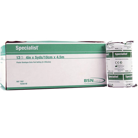Plaster Bandage Specialist® 4 Inch X 15 Foot Plaster of Paris White - BeHope