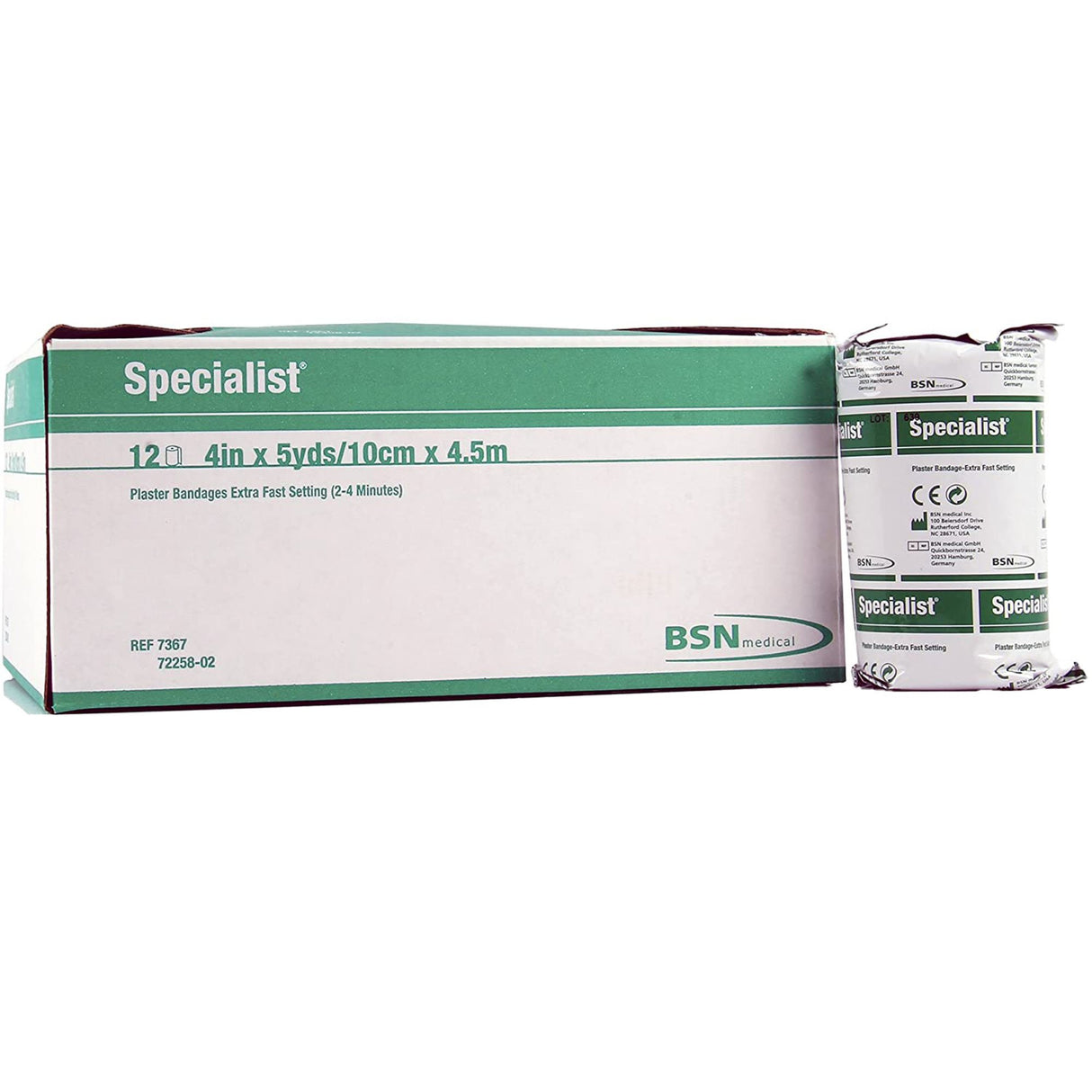 Plaster Bandage Specialist® 4 Inch X 15 Foot Plaster of Paris White - BeHope