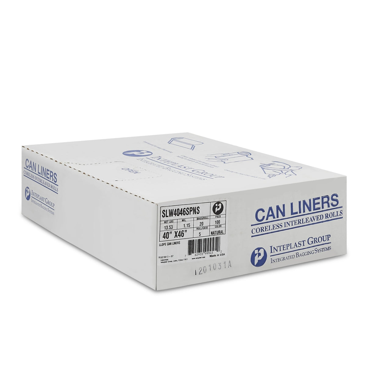 Trash Bag McKesson 45 gal. Clear LLDPE 1.15 mil 40 X 46 Inch Star Seal Bottom Coreless Roll