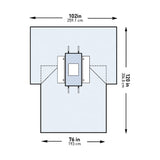 Abdominal Drape McKesson Laparotomy Drape 102 W X 76 W X 120 L Inch Sterile - BeHope