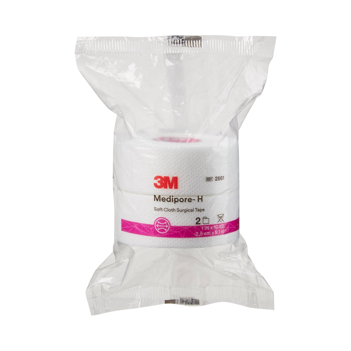 Perforated Medical Tape 3M™ Medipore™ H White 1 Inch X 10 Yard Soft Cloth NonSterile - BeHope