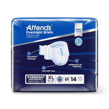 Unisex Adult Incontinence Brief Attends® Overnight X-Large Disposable Heavy Absorbency - BeHope