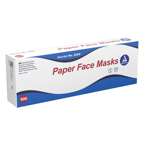 Masques en papier, boîte de 100
