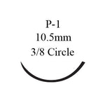 Nonabsorbable Suture with Needle Ethilon™ Nylon P-1 3/8 Circle Precision Reverse Cutting Needle Size 7-0 Monofilament - BeHope