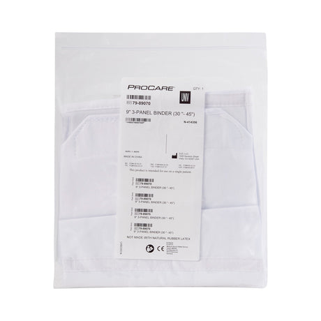 Abdominal Binder ProCare® Premium One Size Fits Most Hook and Loop Closure 30 to 45 Inch Waist Circumference 9 Inch Height Adult - BeHope