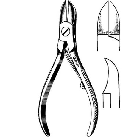 Nail Nipper Concave Jaw 4-1/2 Inch Length German Stainless Steel - BeHope