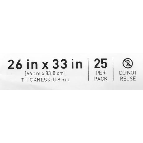 Laundry Bag McKesson Water Soluble 20 to 25 gal. Capacity 26 X 33 Inch