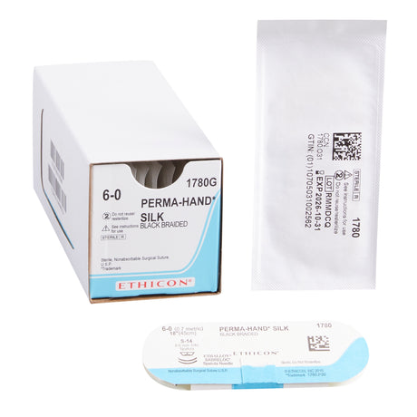Nonabsorbable Silk Braided Surgical Suture with Spatula Needle Perma-hand™ - BeHope