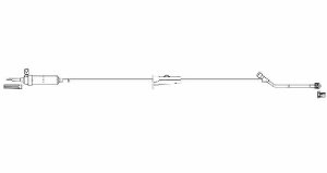 Primary IV Administration Set GrabBag™ Gravity 1 Port 20 Drops / mL Drip Rate 15 Micron Filter 72 Inch Tubing Solution Without Flow Regulator - BeHope