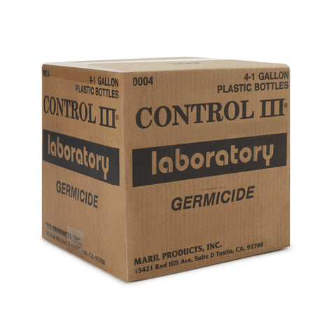 Surface Disinfectant Cleaner Control III® Laboratory Germicide Quaternary Based Manual Pour Liquid 1 gal. Bottle Benzaldehyde Scent NonSterile - BeHope