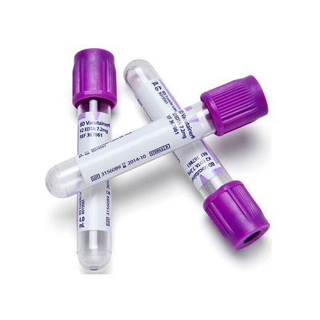 Bd Vacutainer Plus Collection Tube With Lavender Hemogard Closure Paper Label 13mmx100mm 6ml Volume Sterile - BeHope