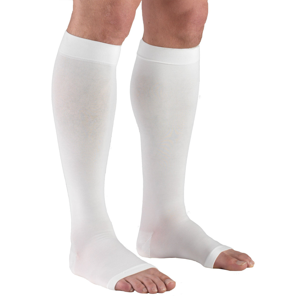 Compression Stocking Truform Knee High X-Large White Open Toe