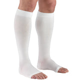 Compression Stocking Truform® Knee High X-Large White Open Toe - BeHope
