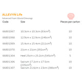 Foam Dressing Allevyn Life 8-1/2 X 9 Inch With Border Film Backing Silicone Gel Adhesive Sacral Sterile - BeHope