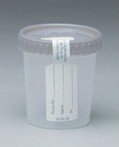 Specimen Container Gent-l-kare™ Screw Cap Sterile Tamper Evident Graduated - BeHope