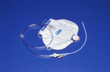 Indwelling Catheter Tray Dover™ Foley 16 Fr. 5 cc Balloon Silicone - BeHope