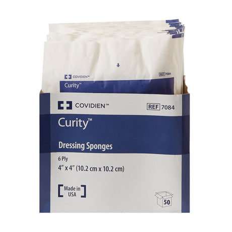 Nonwoven Sponge Curity™ 4 X 4 Inch 6-Ply Sterile 2 per Pack - BeHope