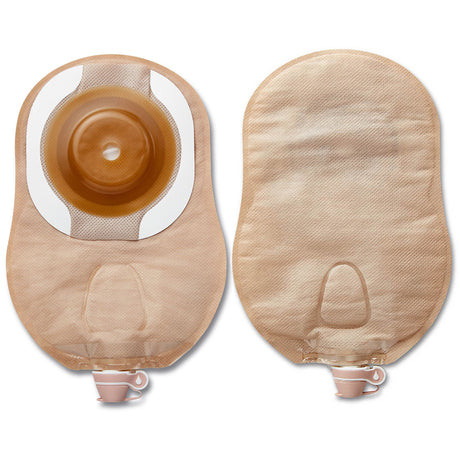 Urostomy Pouch Premier™ One-Piece System 9 Inch Length Flat, Pre-Cut 1 Inch Stoma Drainable - BeHope