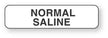 Drug Label UAL™ IV Bag Label Normal Saline White 5/16 X 1-1/4 Inch - BeHope