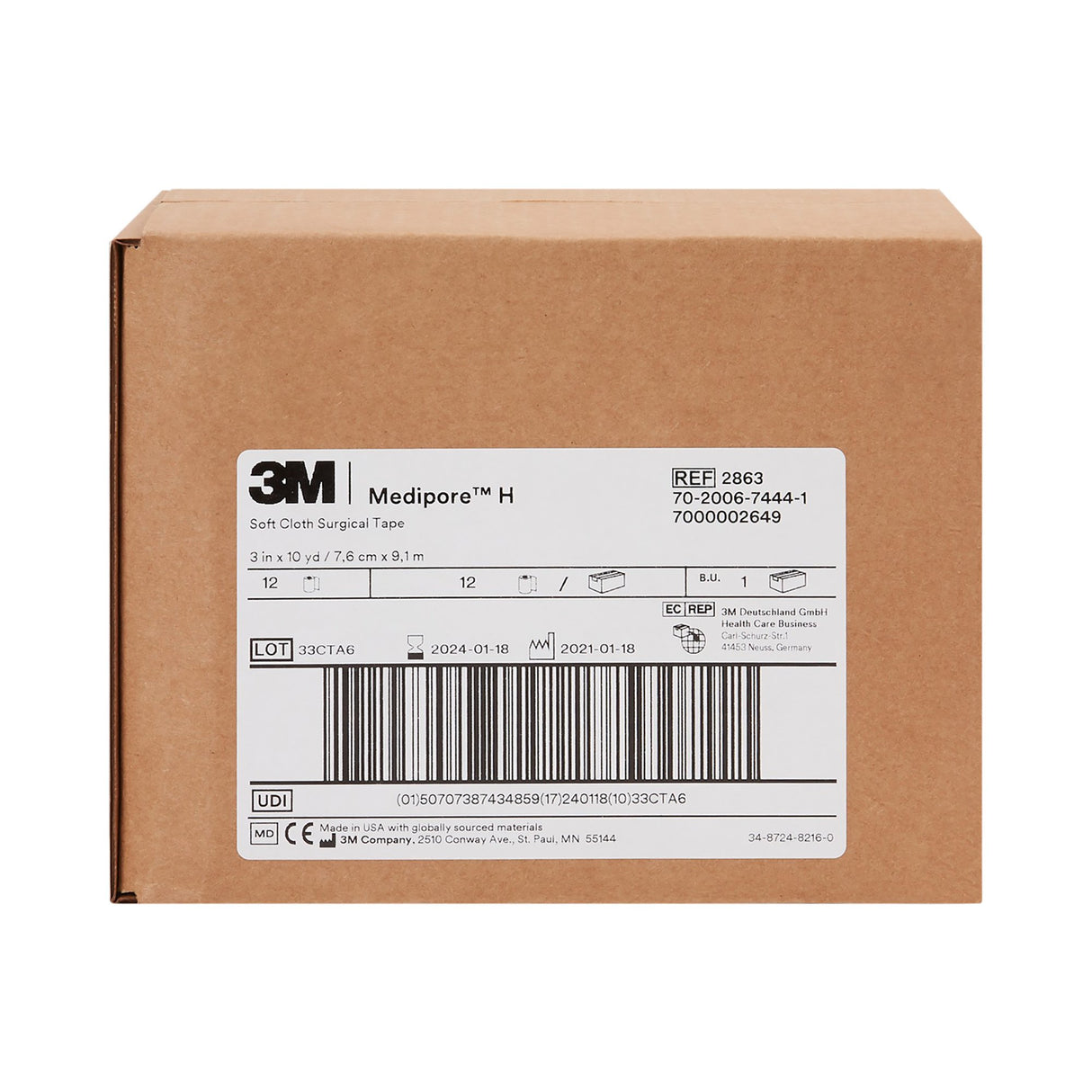 Perforated Soft Cloth Medical Tape 3m™ Medipore™ H - BeHope