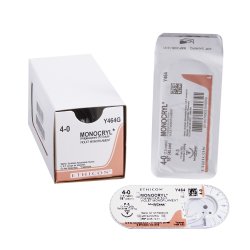Absorbable Suture With Needle Redicaprone® Pro Poliglecaprone Yfs-1 3/8 Circle Reverse Cutting Needle Size 2-0 Monofilament - Behope