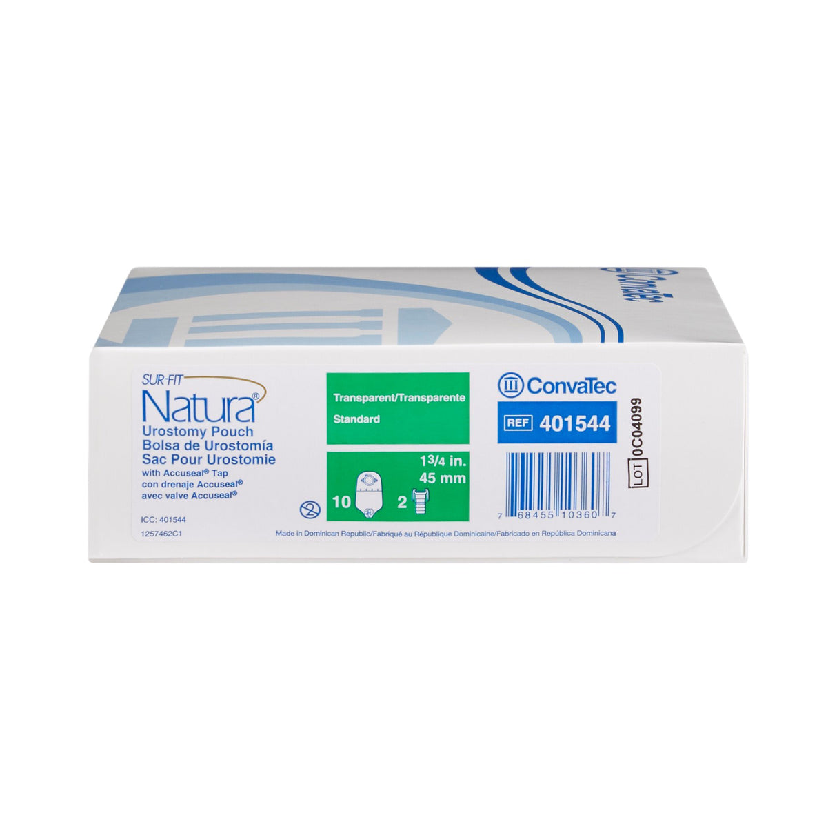 Urostomy Pouch Sur-Fit Natura® Two-Piece System 10 Inch Length Drainable - BeHope